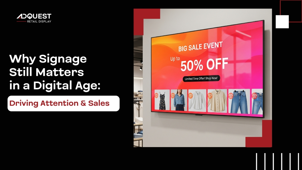 Why Signage Still Matters in a Digital Age: Driving Attention & Sales